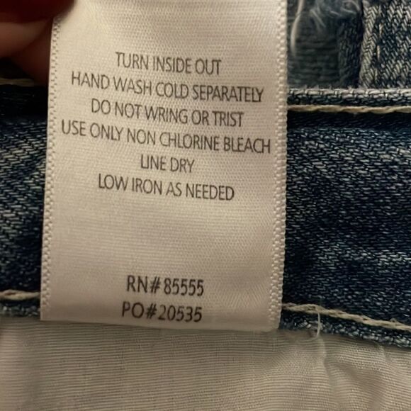 Pistola denim shorts with silver sequin pockets - size 24 - Picture 7 of 8